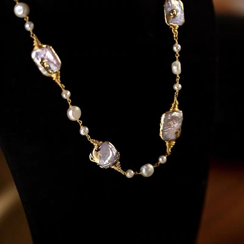 巴洛克双珍珠耳环