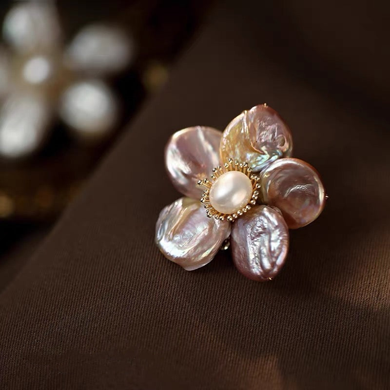 花语漫晴珍珠胸针